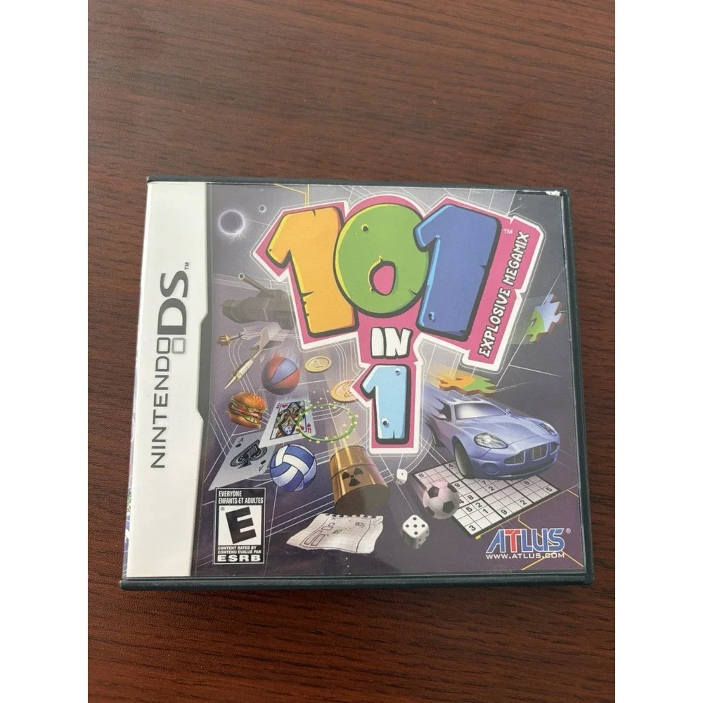Nintendo DS 101-in-1 Explosive Megamix Video Game CIB Tested NDS ATLUS